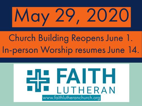 Church Re-Opening Plan