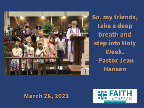 Take a Deep Breath and Step into Holy Week